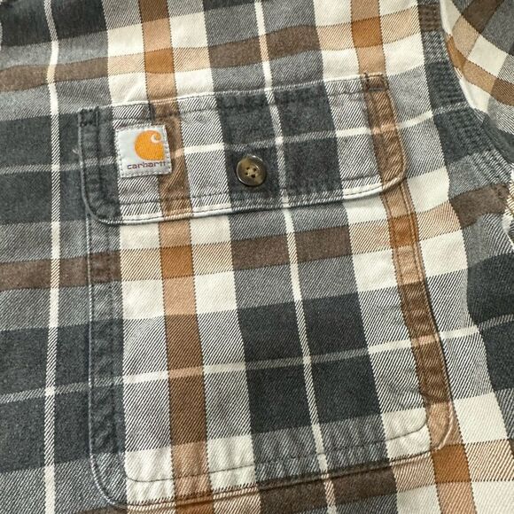 Carhartt Hubbard Original Fit Plaid Shirt Men's Size Medium 102815 - Picture 7 of 9